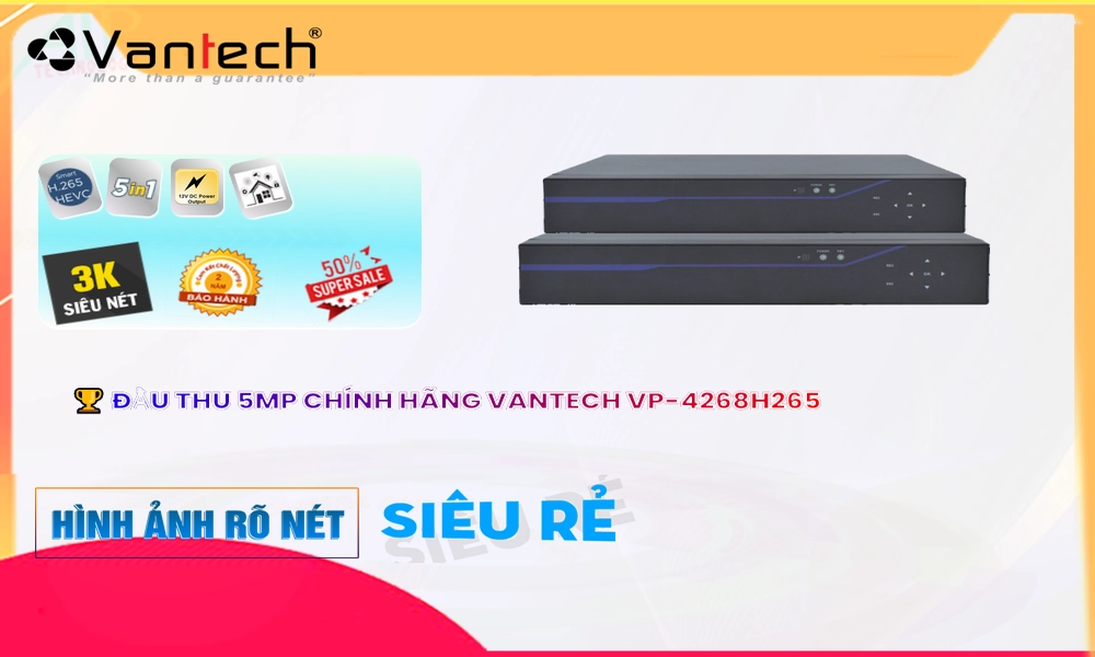 VP-4268H265 Đầu Ghi Hình Chức Năng Cao Cấp VP-4268H265 Đầu Ghi Hình Chức Năng Cao Cấp
