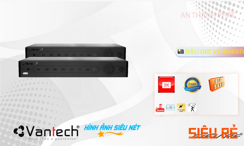 Đầu Ghi Camera VP-4660ATC VanTech đang khuyến mãi ✪ Đầu Ghi Camera VP-4660ATC VanTech đang khuyến mãi ✪