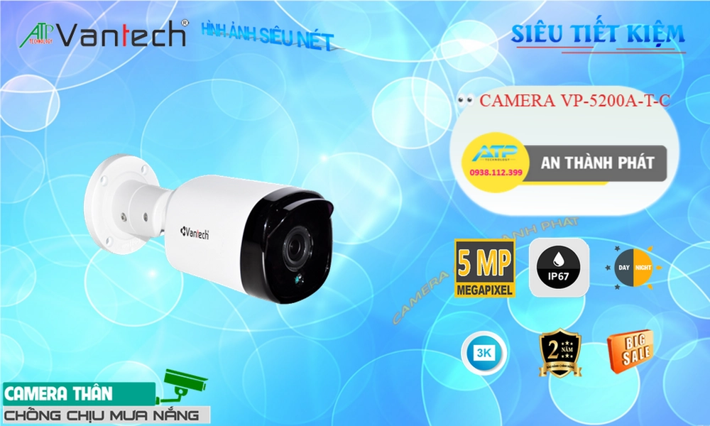 VP-5200A|T|C HD Anlog Camera Giám Sát Công Nghệ Mới VP-5200A|T|C HD Anlog Camera Giám Sát Công Nghệ Mới