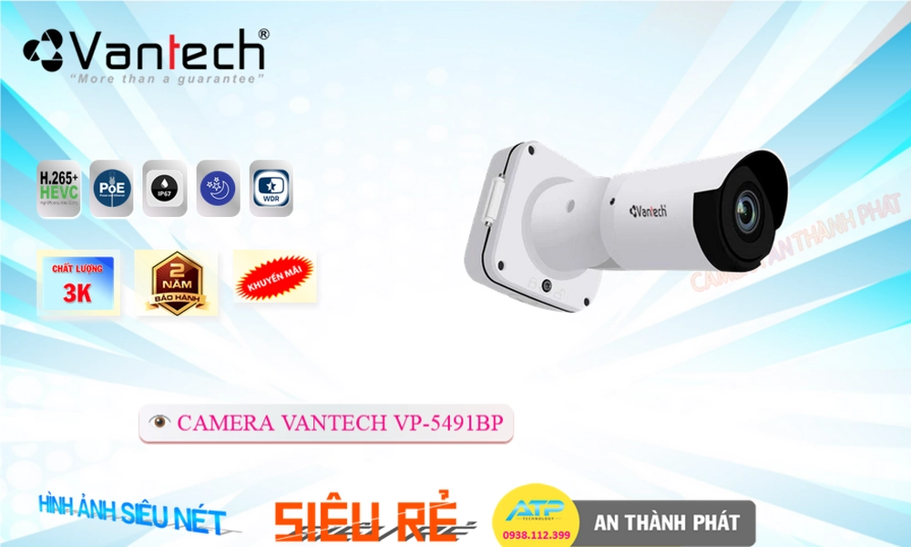 ✲  VP-5491BP Ip POE Sắc Nét Camera Giám Sát Giá rẻ