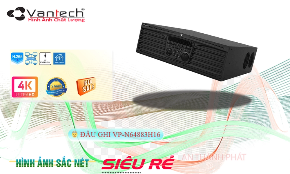 VP-N64883H16 Đầu Ghi VanTech VP-N64883H16 Đầu Ghi VanTech