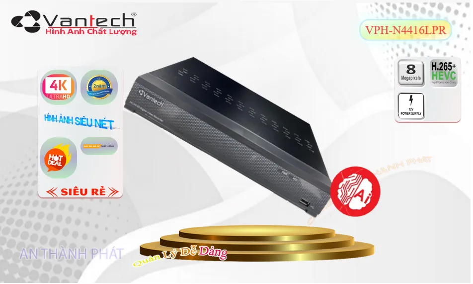 VPH-N4416LPR Đầu Ghi Hình Chức Năng Cao Cấp
