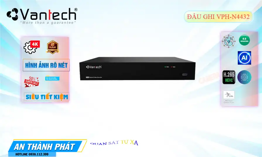 ✅ VPH-N4432 Đầu Ghi Hình Đang giảm giá ✅ VPH-N4432 Đầu Ghi Hình Đang giảm giá