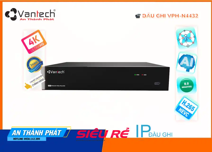 ✅ VPH-N4432 Đầu Ghi Hình Đang giảm giá ✅ VPH-N4432 Đầu Ghi Hình Đang giảm giá