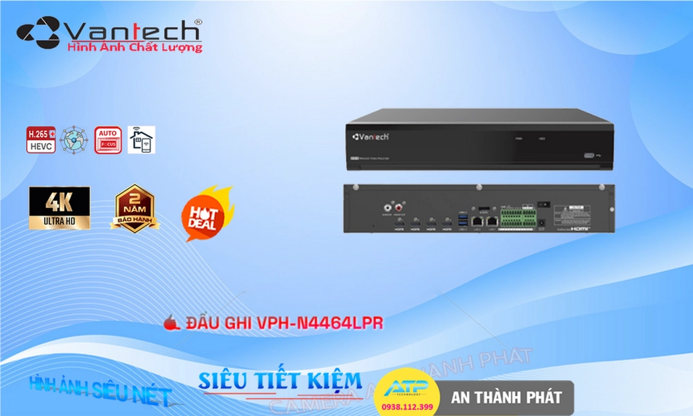 Đầu Thu KTS VanTech VPH-N4464LPR Chức Năng Cao Cấp