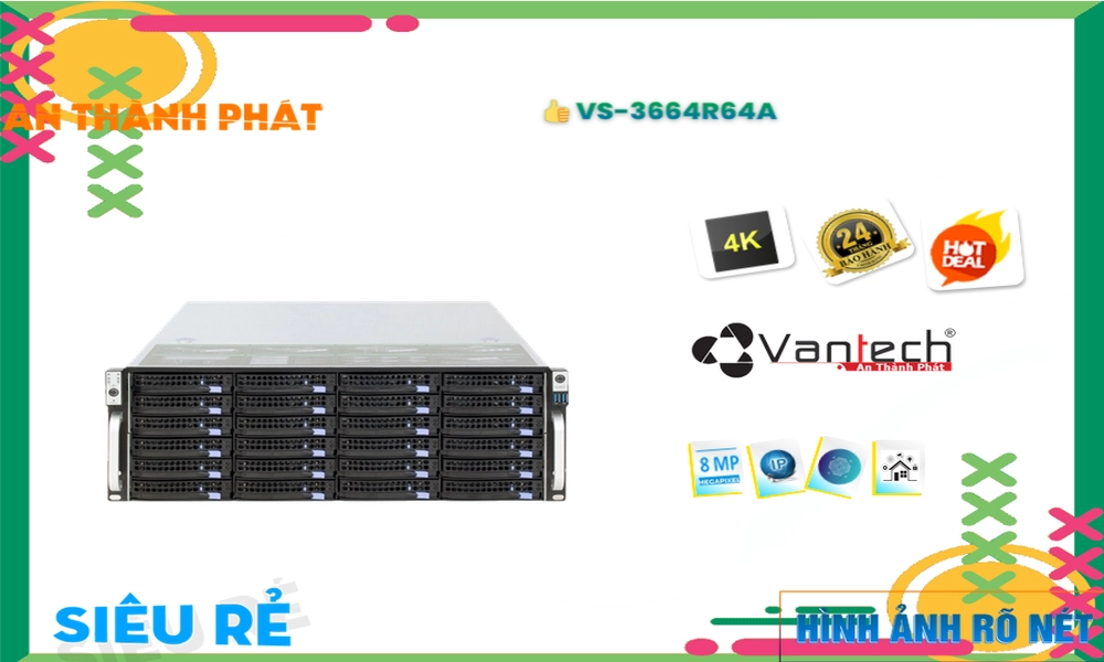 VS-3664R64A Đầu Thu VanTech VS-3664R64A Đầu Thu VanTech