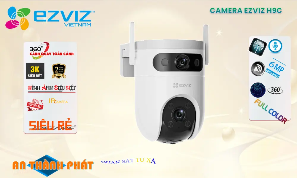 ✅ H9C (3MP+3MP) IP Wifi Camera Giám Sát Công Nghệ Mới ✅ H9C (3MP+3MP) IP Wifi Camera Giám Sát Công Nghệ Mới