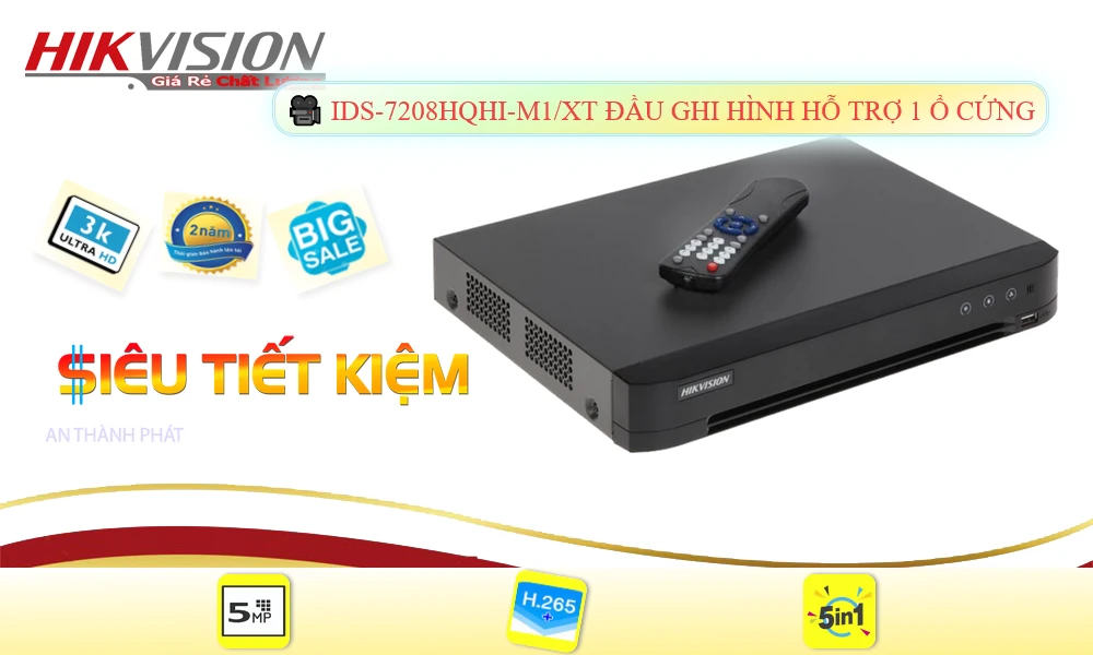 Đầu Ghi Hikvision iDS-7208HQHI-M1/XT Đầu Ghi Hikvision iDS-7208HQHI-M1/XT