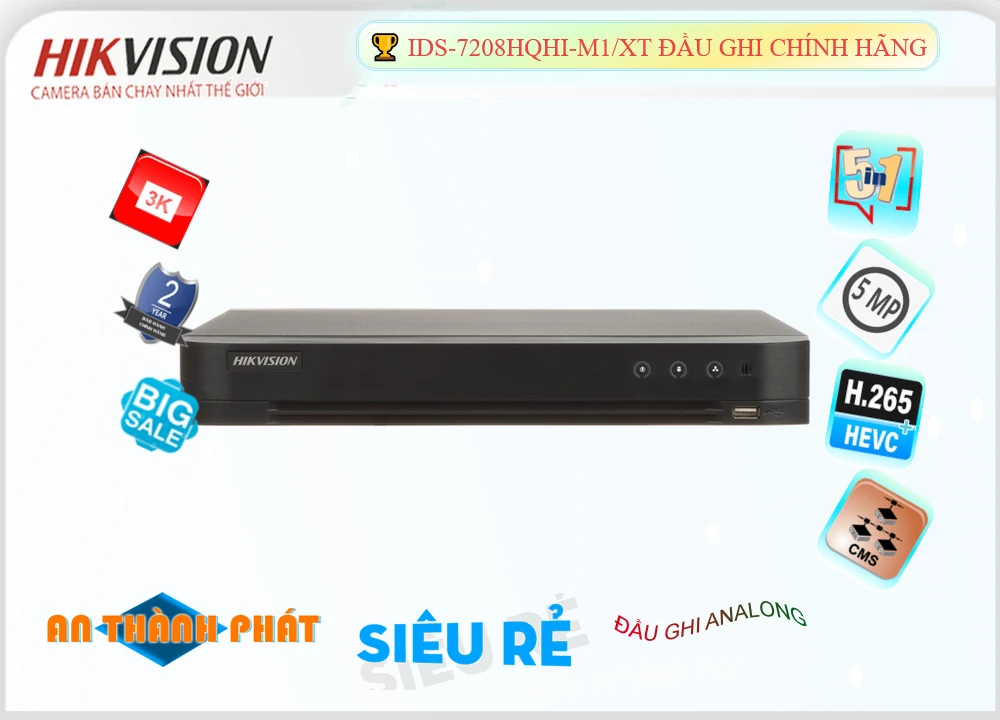 Đầu Ghi Hikvision iDS-7208HQHI-M1/XT Đầu Ghi Hikvision iDS-7208HQHI-M1/XT
