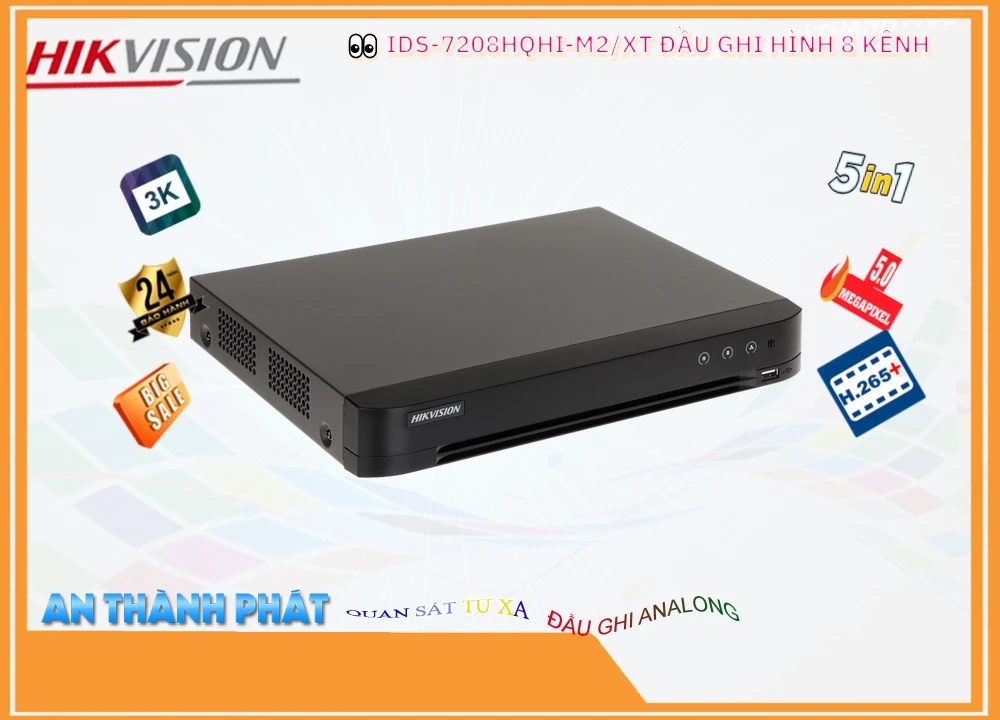 Đầu Thu KTS Hikvision iDS-7208HQHI-M2/XT Hỗ Trợ 2 Ổ Cứng Đầu Thu KTS Hikvision iDS-7208HQHI-M2/XT Hỗ Trợ 2 Ổ Cứng