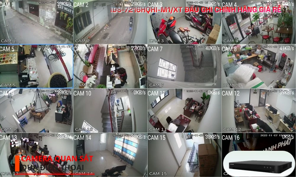 iDS-7216HQHI-M1/XT Đầu Thu Hikvision 16 Kênh 5IN1 Giá Rẻ