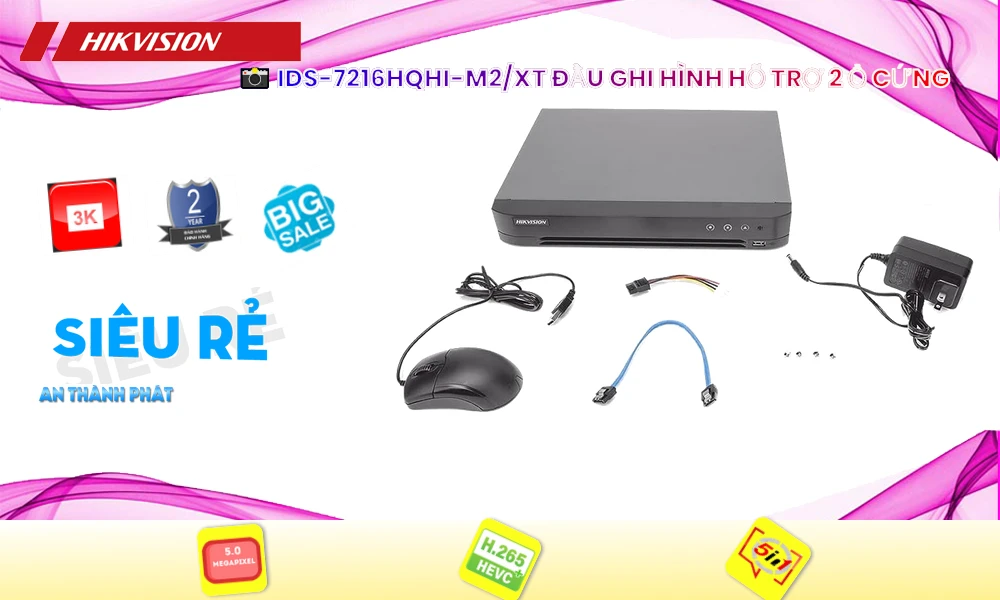 Đầu Ghi 16 Kênh iDS-7216HQHI-M2/XT Chính Hãng Hikvision Đầu Ghi 16 Kênh iDS-7216HQHI-M2/XT Chính Hãng Hikvision