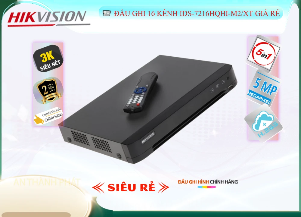 Đầu Ghi 16 Kênh iDS-7216HQHI-M2/XT Chính Hãng Hikvision Đầu Ghi 16 Kênh iDS-7216HQHI-M2/XT Chính Hãng Hikvision