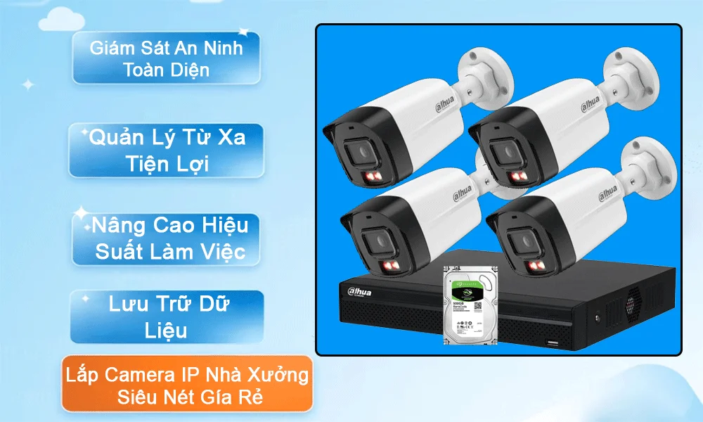lợi ích khi lắp đặt camera nhà xưởng